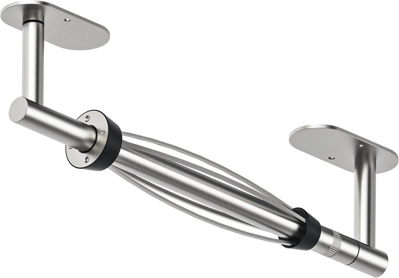 BATHDANCE Paper Towel Holder Under Cabinet, Single Hand Operable Roll Holder with Damping Effect,No Drilling or Wall Mounted SUS304 Stainless Steel for Kitchen Bathroom (Sliver) - Image 1